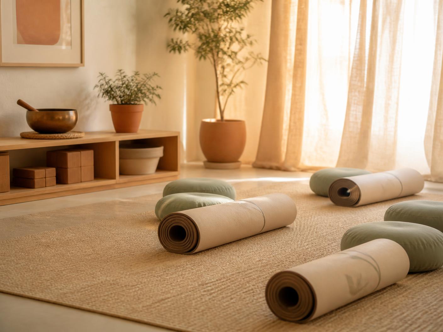 Kinderyoga Erfurt – ruhiger Yogaraum mit Kindergruppe